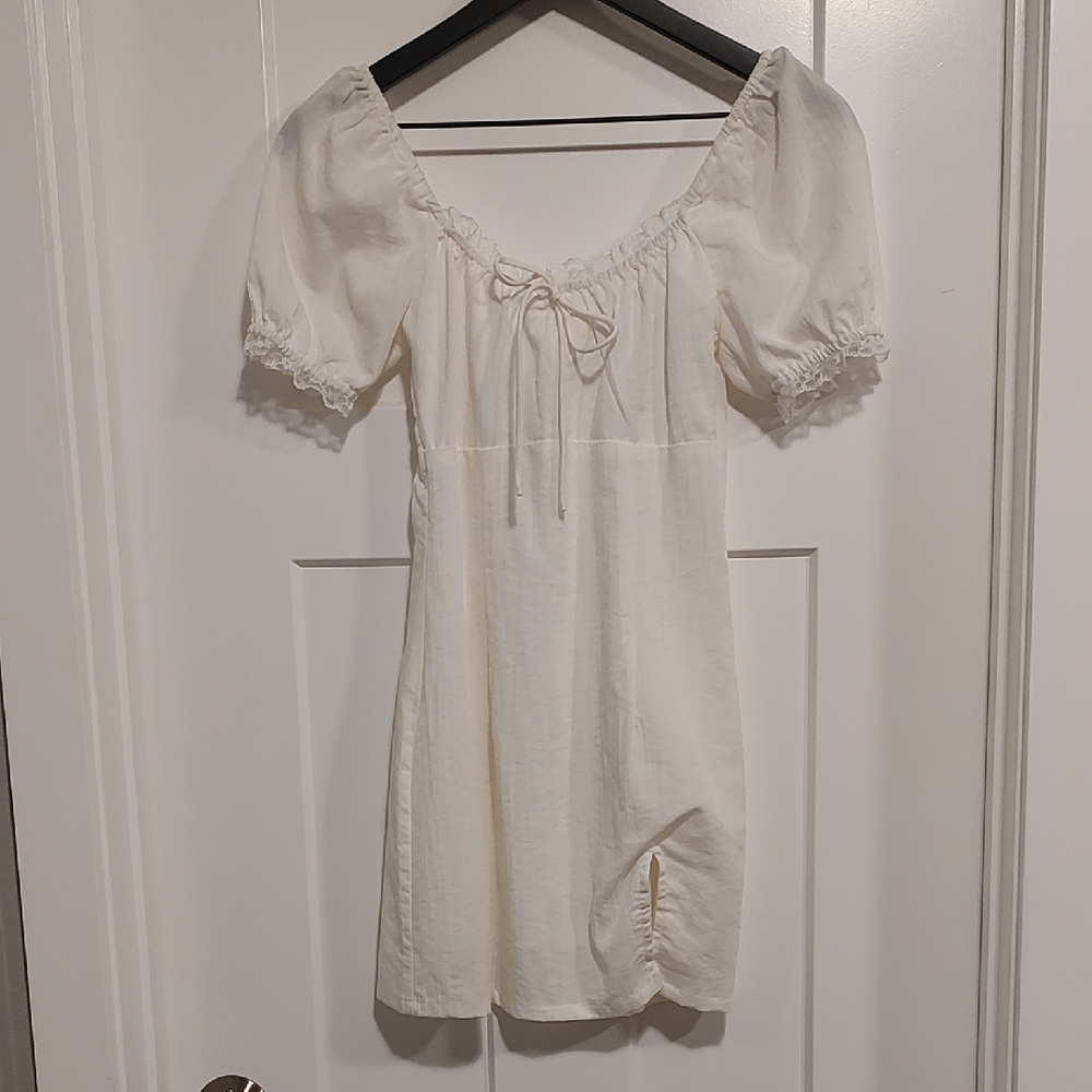 Elegant Cream Princess Polly Mini Dress